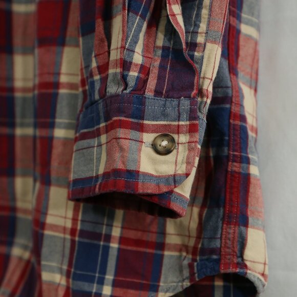 1980’s Vintage Abercrombie & Fitch “The Big Shirt” Plaid Button Down Men’s XL - Picture 7 of 9